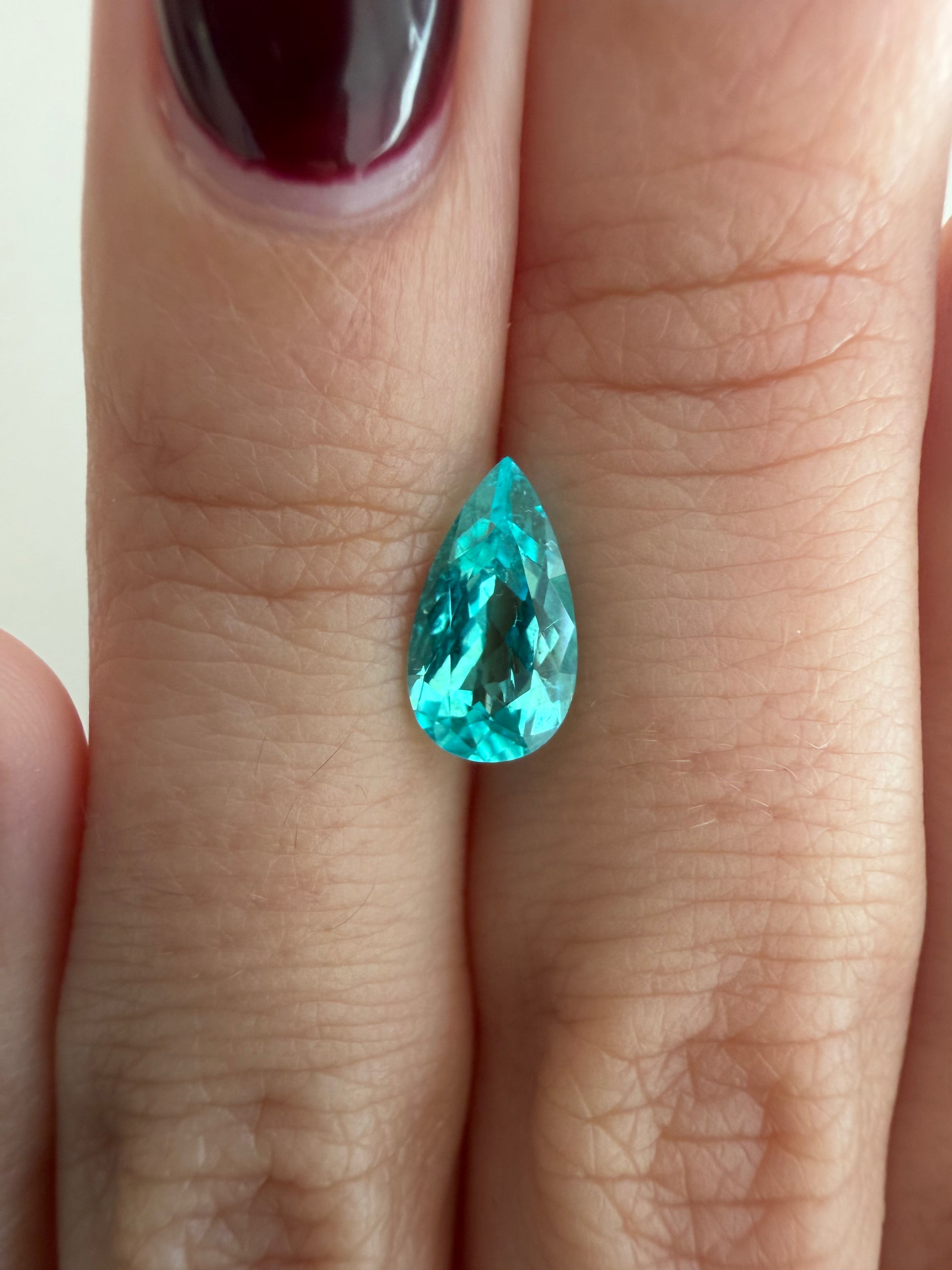 *NEW* Bespoke 1.30 Carat Pear Paraíba Tourmaline