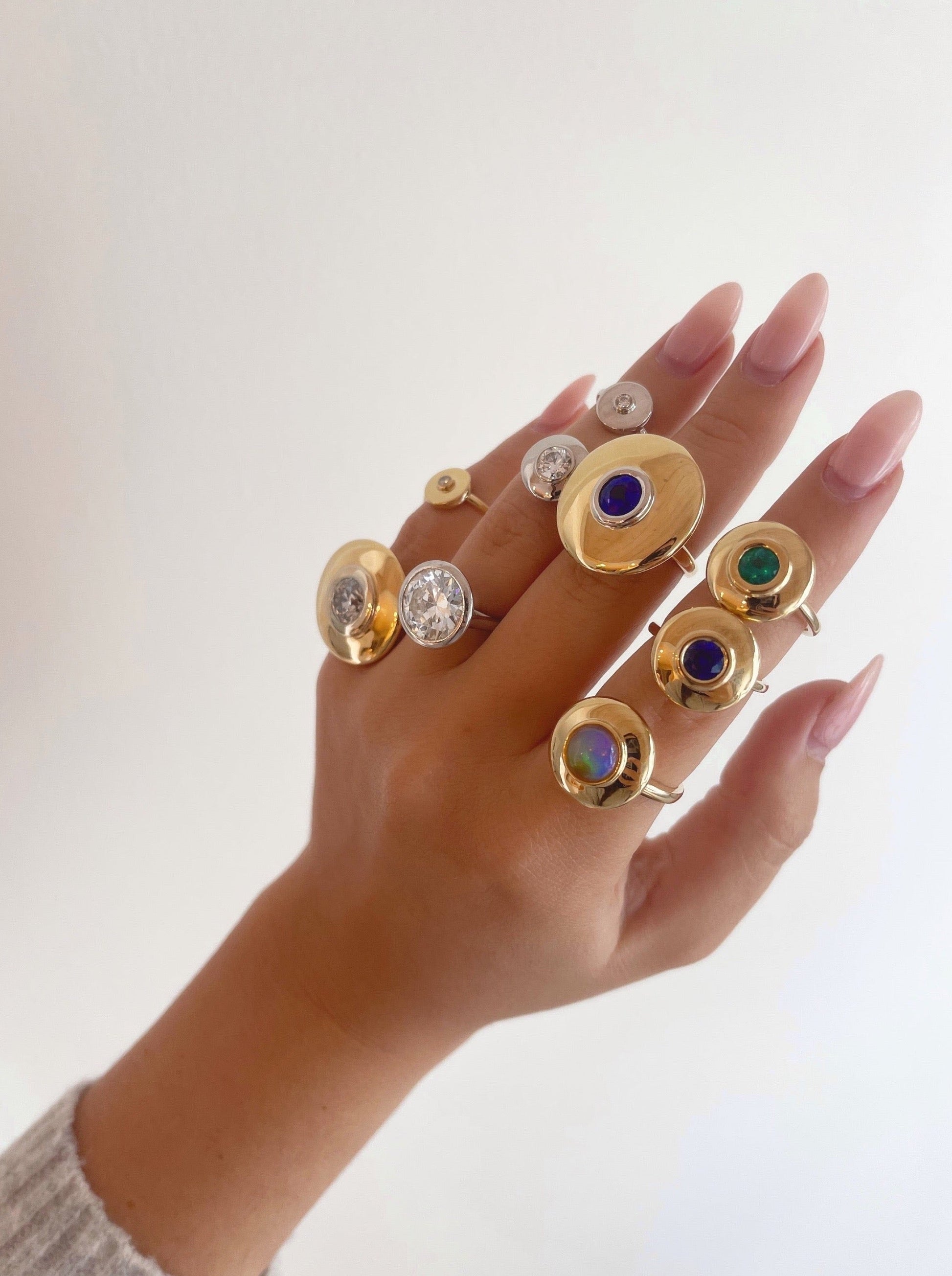 Two-Tone Skylight Mega Saucer Ring
