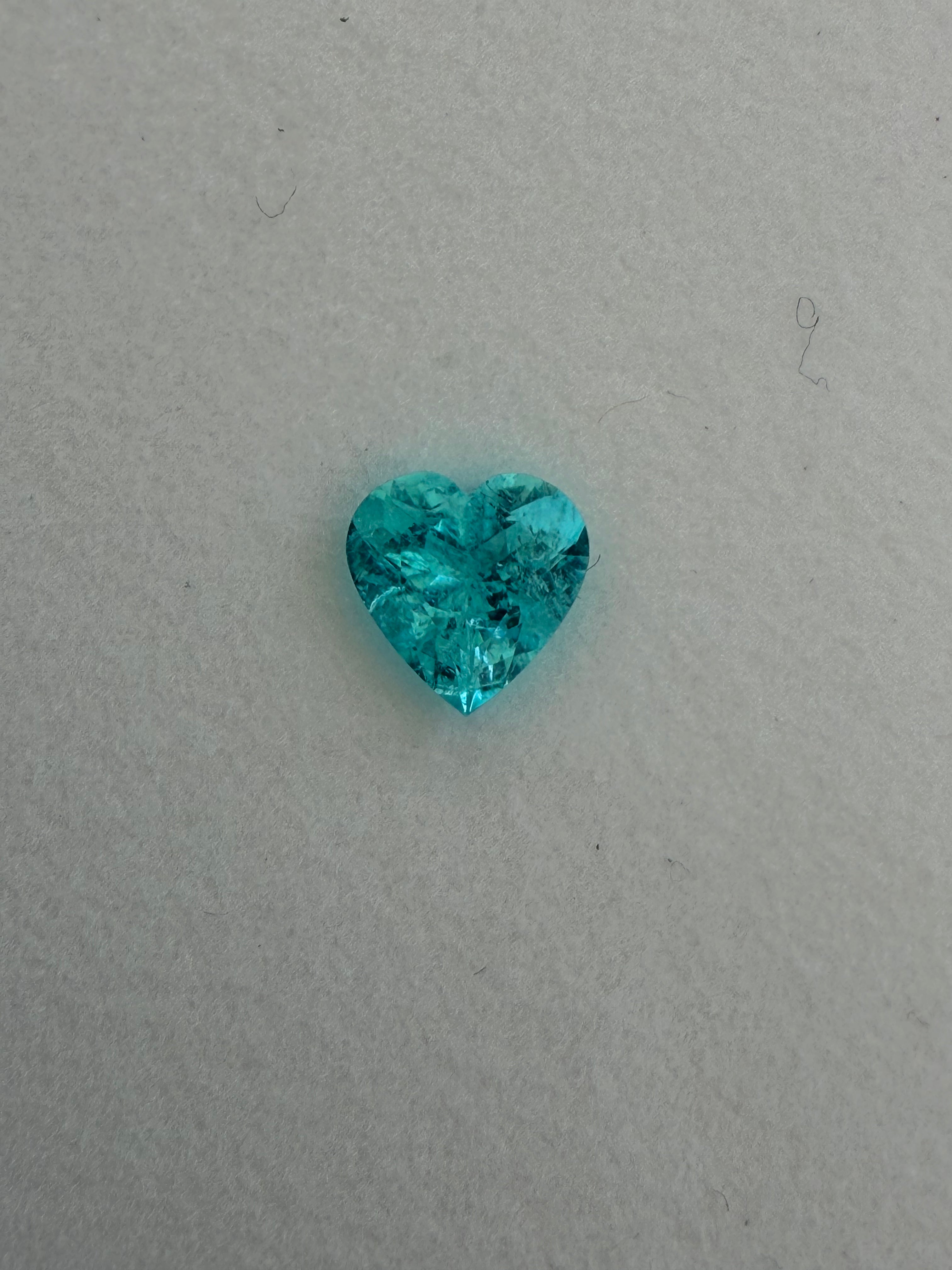 *NEW* Bespoke 1.42 Carat Heart Paraíba Tourmaline