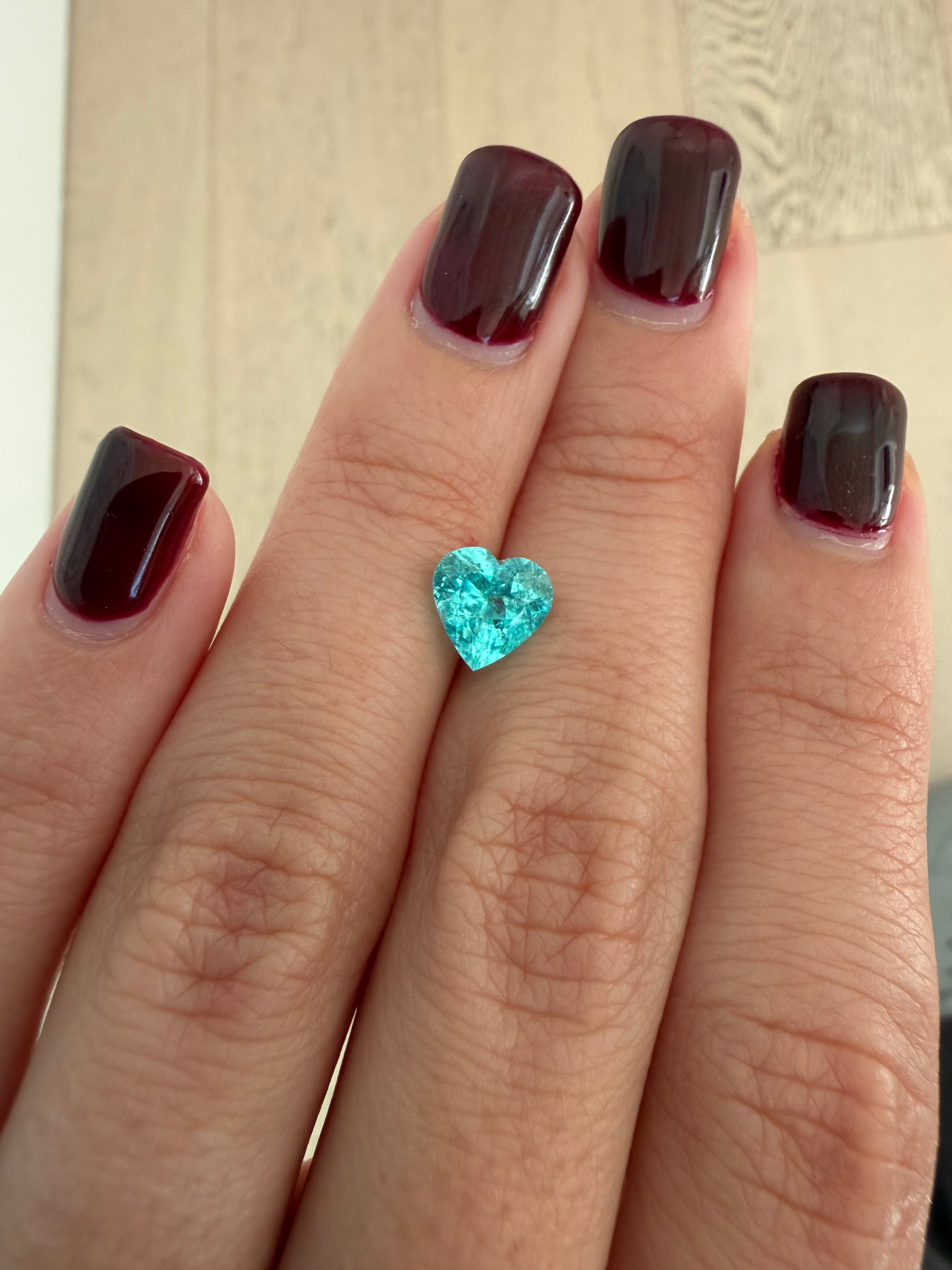 *NEW* Bespoke 1.42 Carat Heart Paraíba Tourmaline