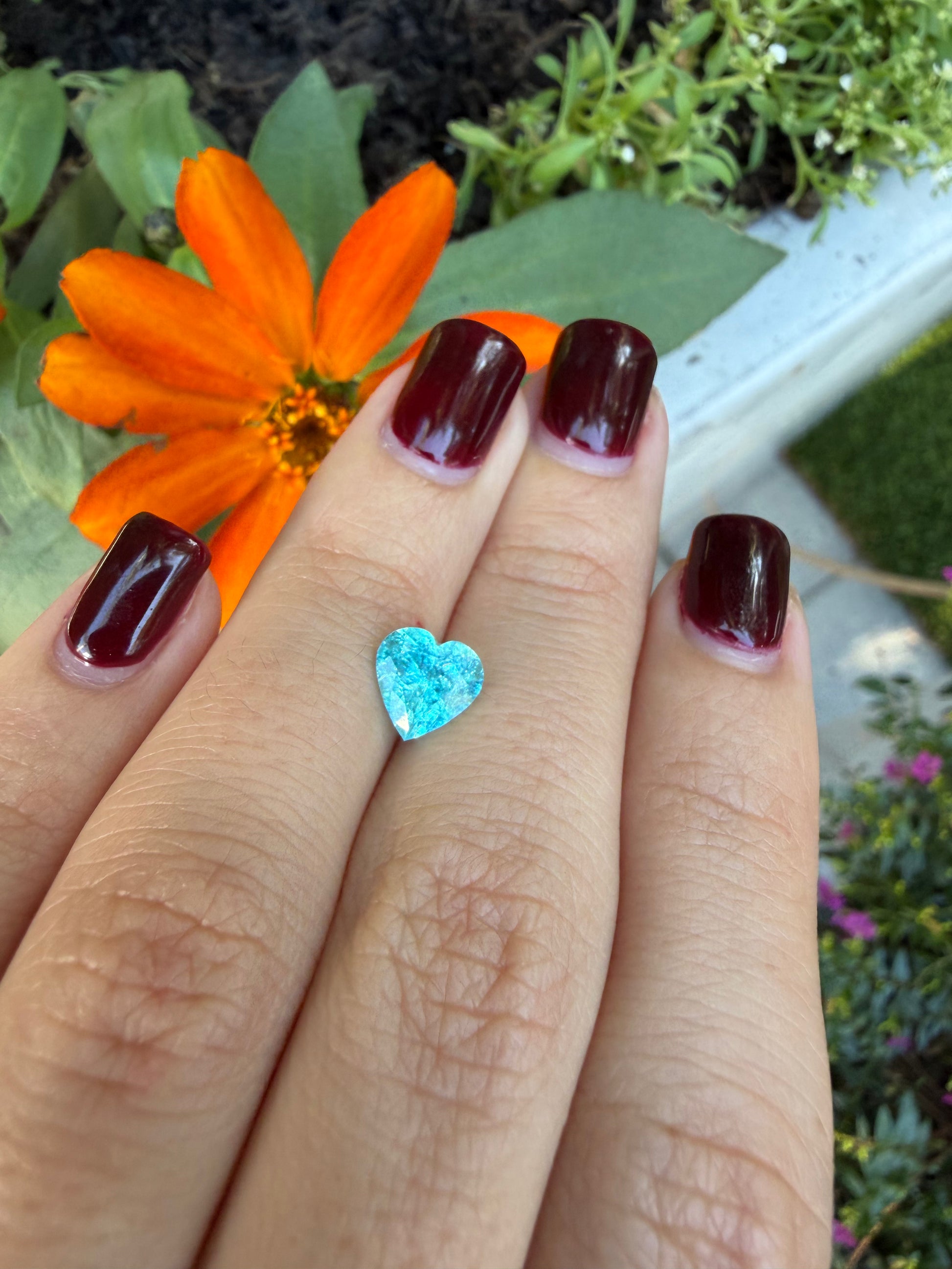 *NEW* Bespoke 1.42 Carat Heart Paraíba Tourmaline