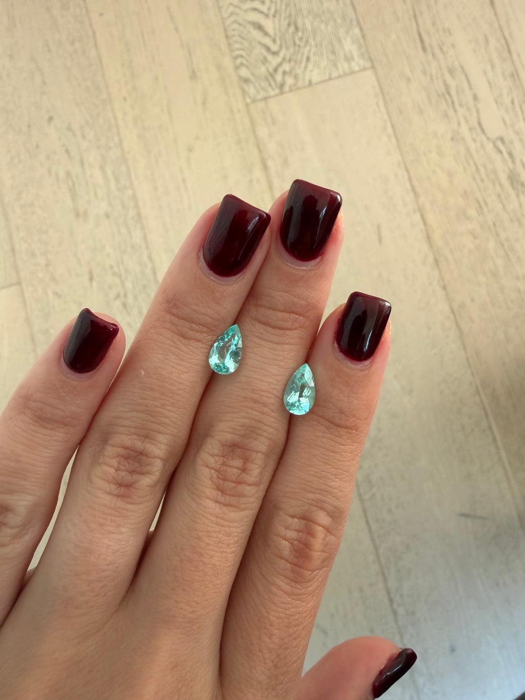 *NEW* Bespoke 2.14 Carat Pear Paraíba Tourmaline Set