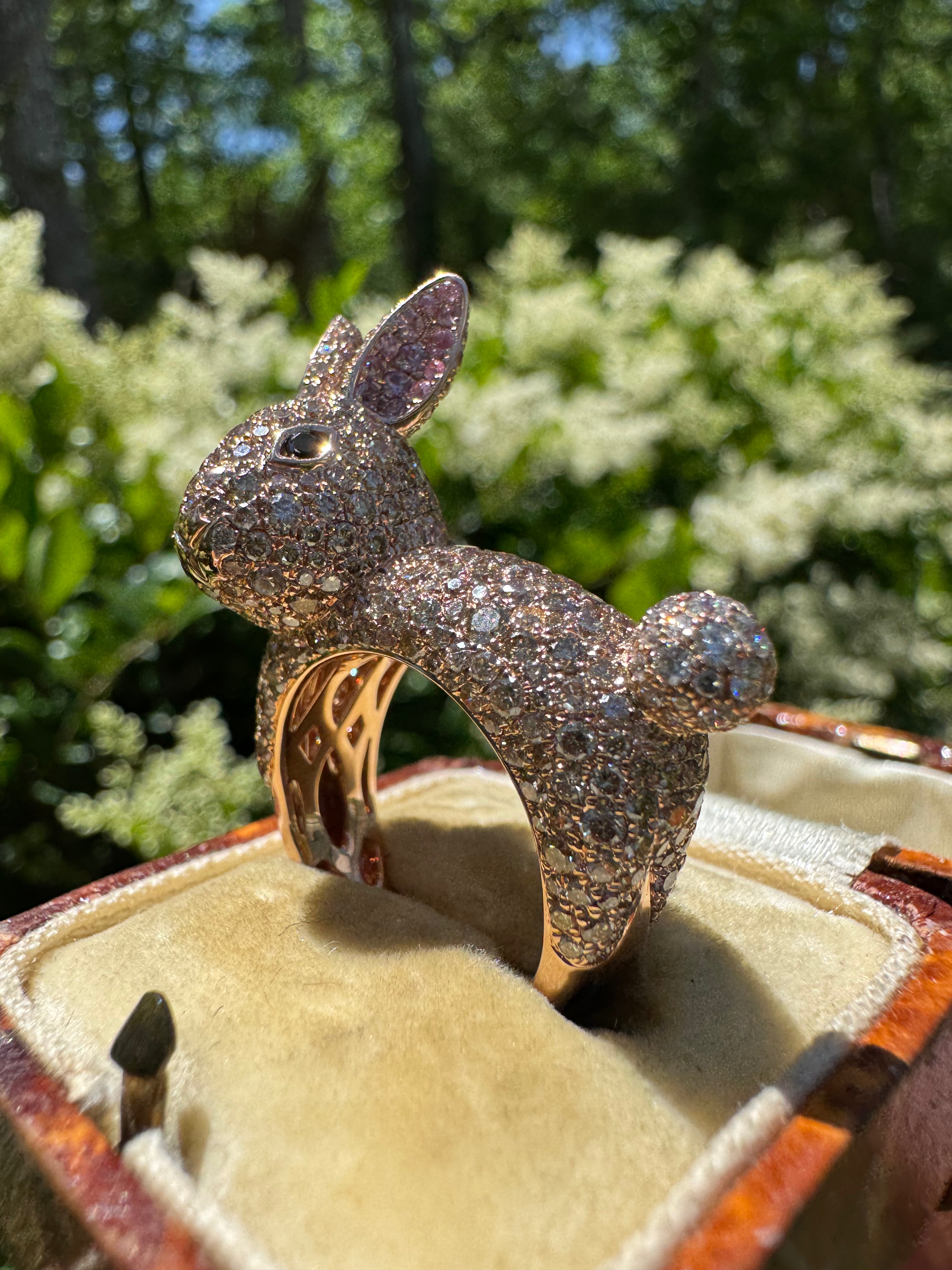 Champagne Bunny Mini Muse Ring