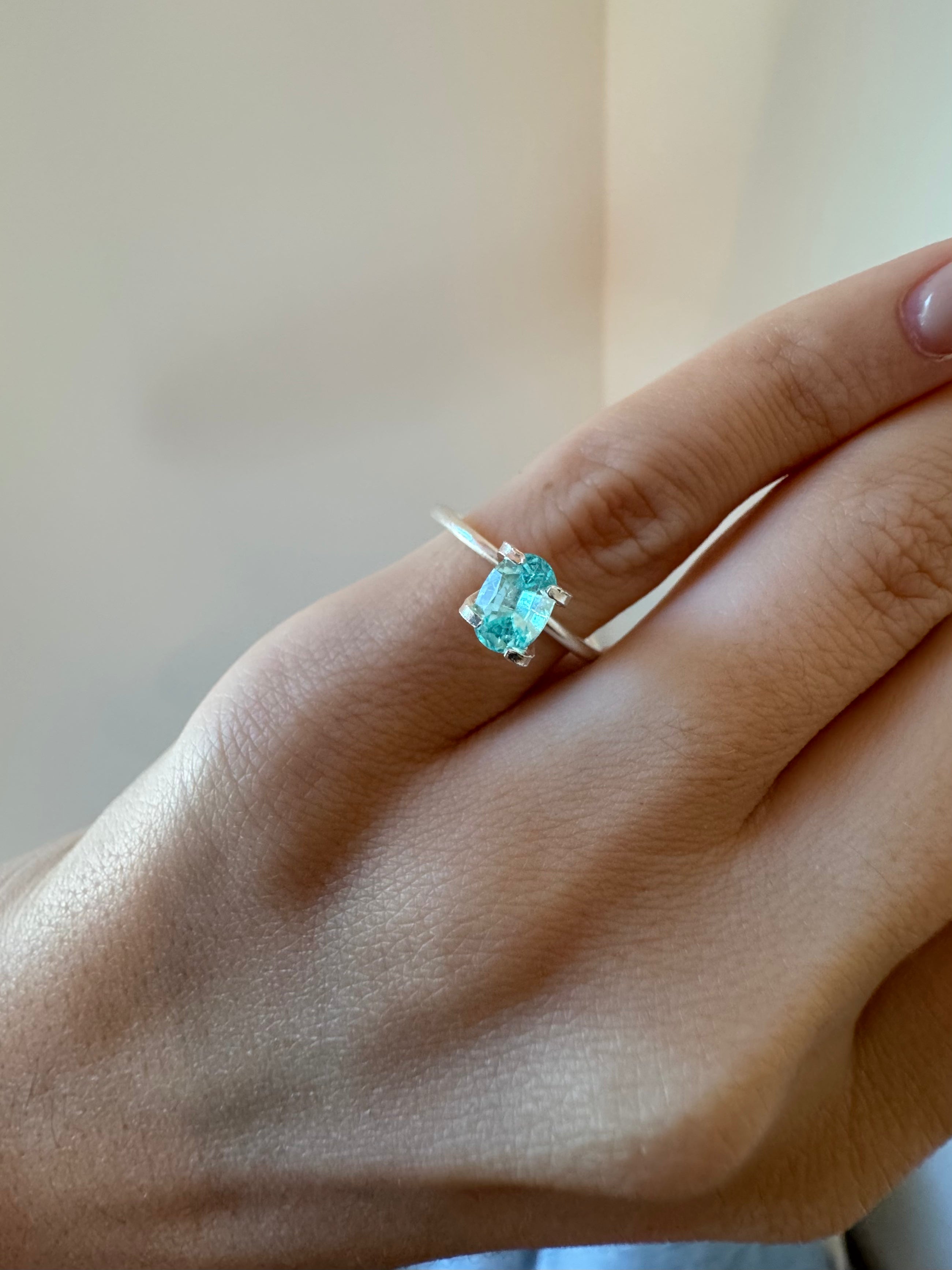 Bespoke 0.99 Carat Oval Paraíba Tourmaline