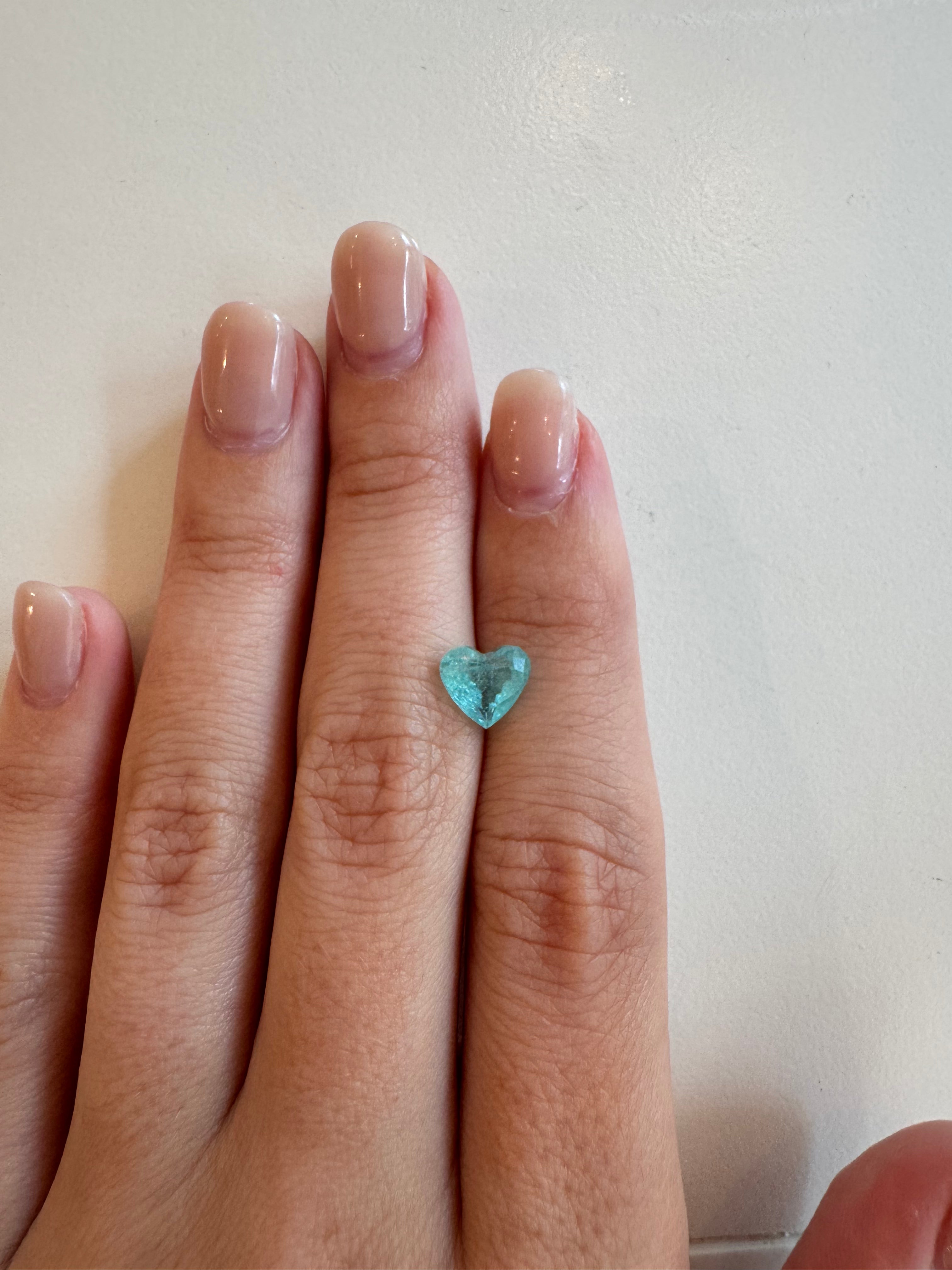 Bespoke 1.67 Carat Heart Paraíba Tourmaline