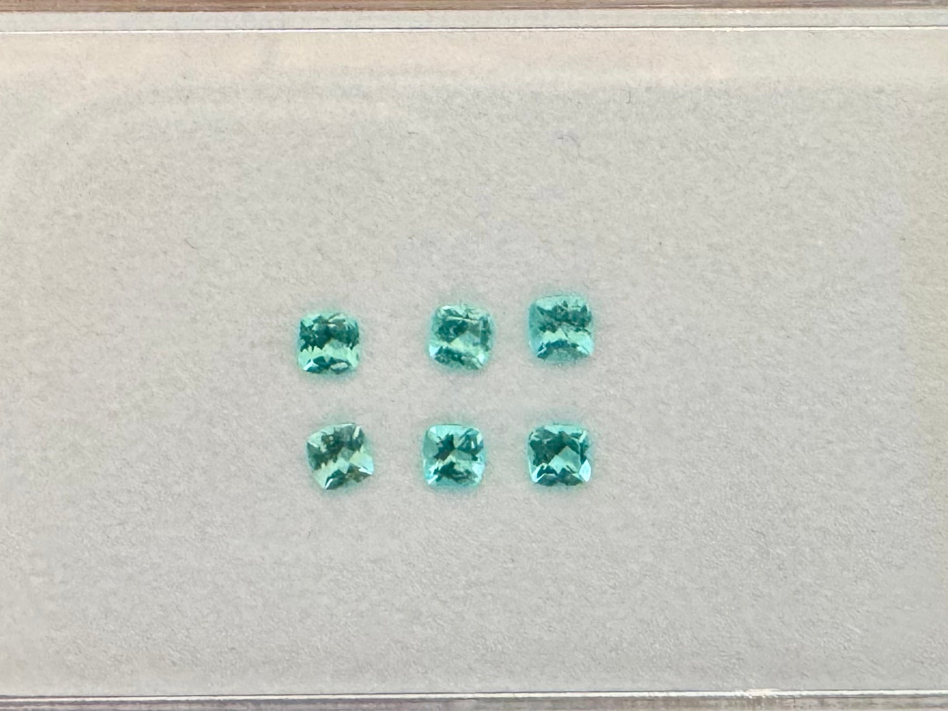 Bespoke 0.70 Carat Cushion Paraíba Tourmaline Layout-SOLD OUT