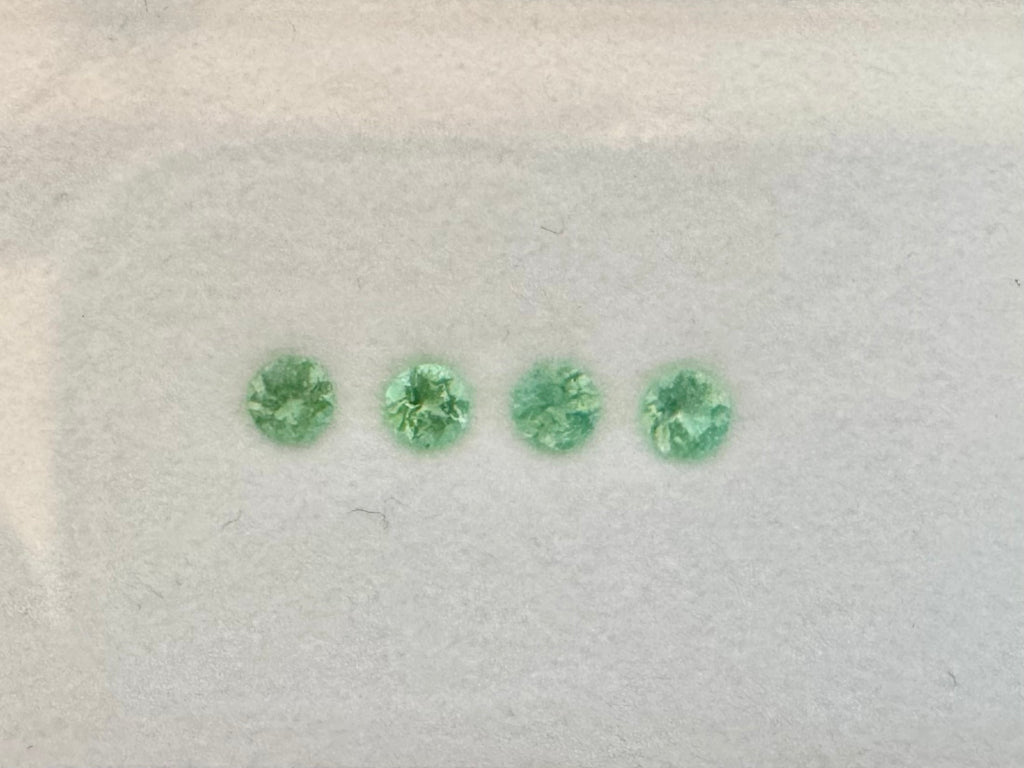 *NEW* Bespoke 0.77 Carat Round Paraíba Tourmaline Layout