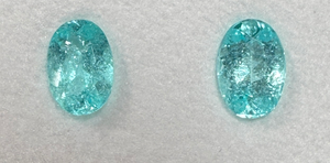 *SEPTEMBER GEM DROP* Bespoke Matched Pair of Oval Cut Paraíba Tourmalines – 0.89ct Total