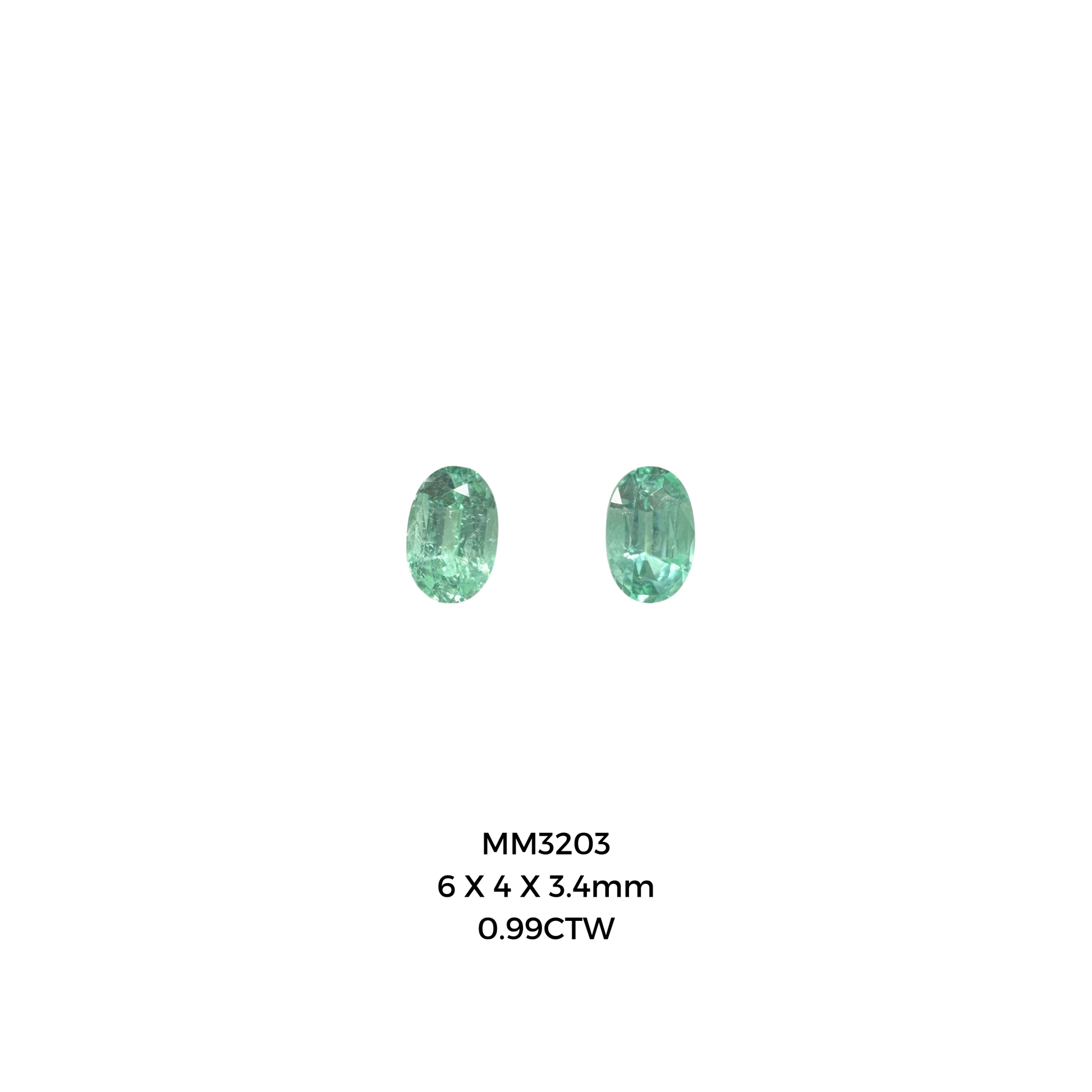 *BLACK FRIDAY* Bespoke 0.99CTW Pair of Oval Paraíba Tourmalines