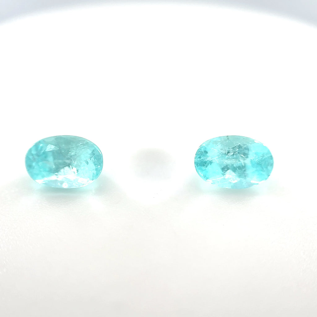 *TUCSON* Bespoke 1.15 Carat Oval Paraíba Tourmaline Set