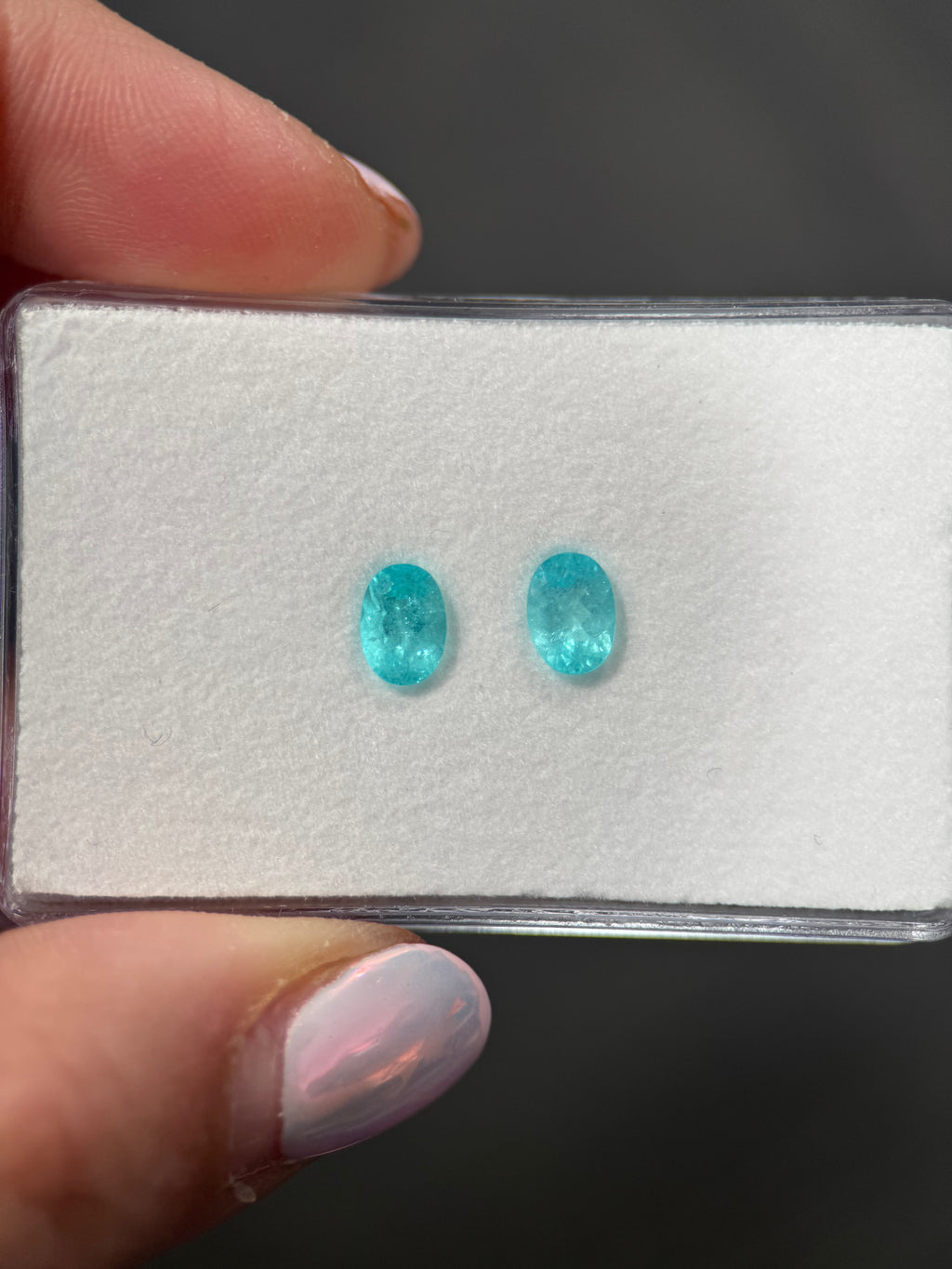 *COUTURE* Bespoke 1.78CTW Pair of Oval Cut Paraíba Tourmalines