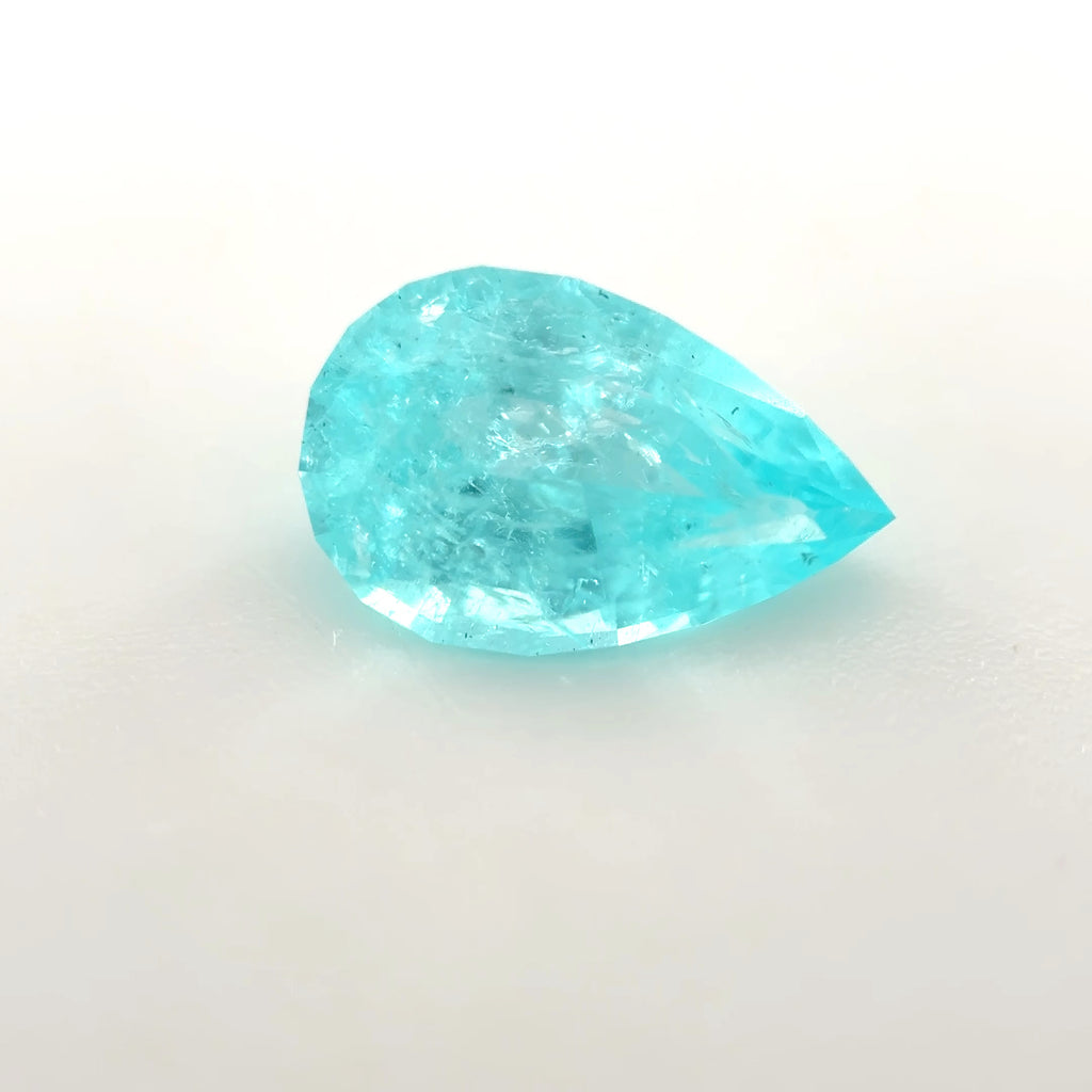 *COUTURE* Bespoke 0.97 Carat Pear Cut Paraíba Tourmaline