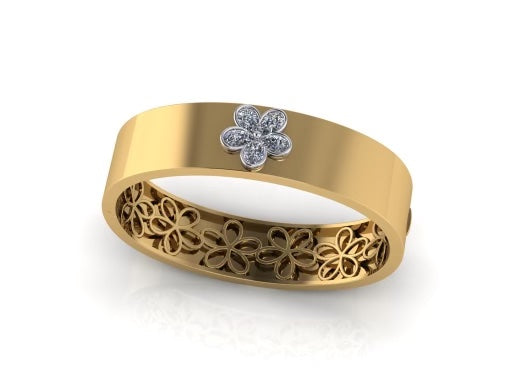 GIA Certified Forget-Me-Not Bubby Bangle