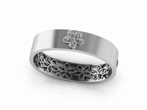 GIA Certified Forget-Me-Not Bubby Bangle