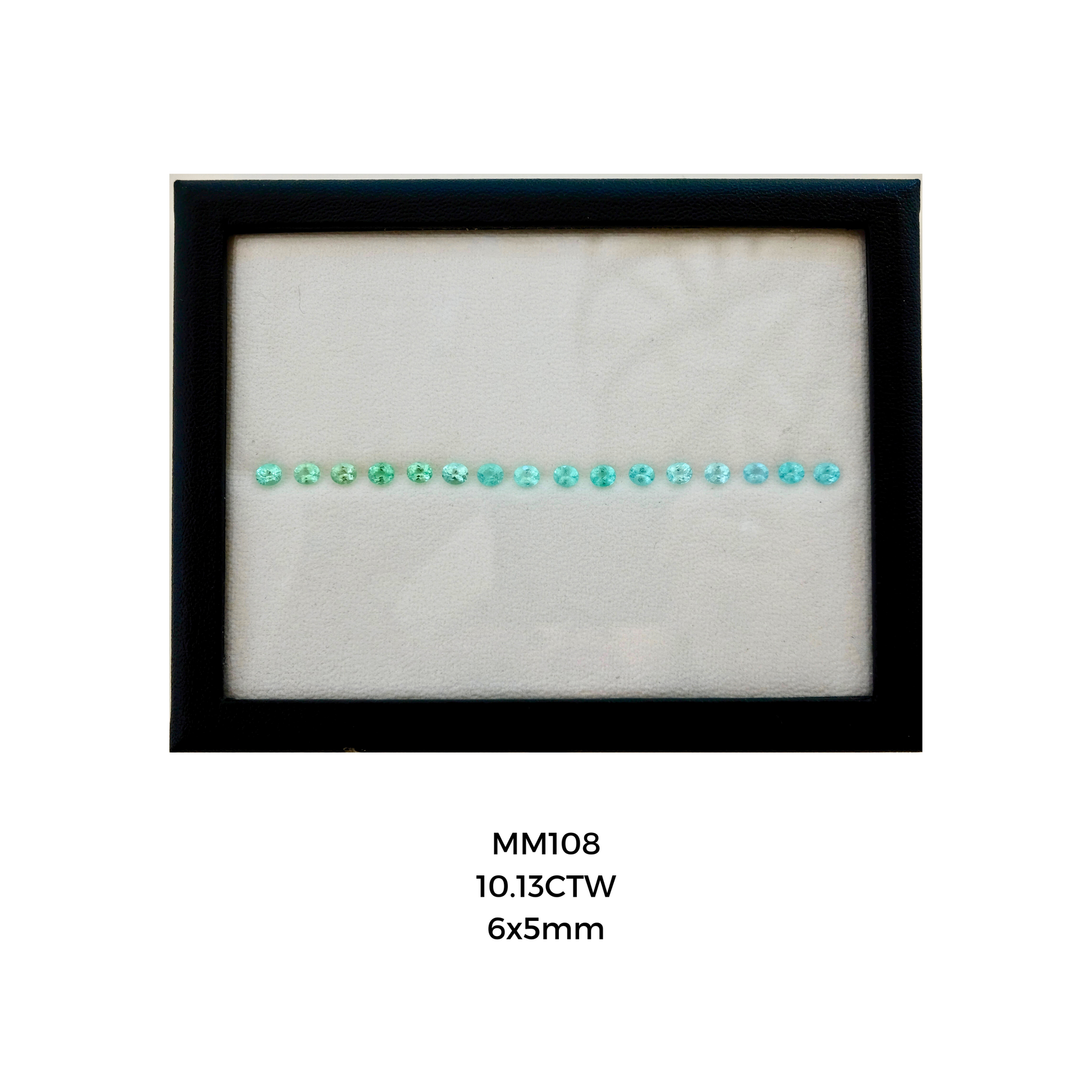 *NEW* Bespoke 10.13 Carat Oval Ombré Paraíba Tourmaline Layout