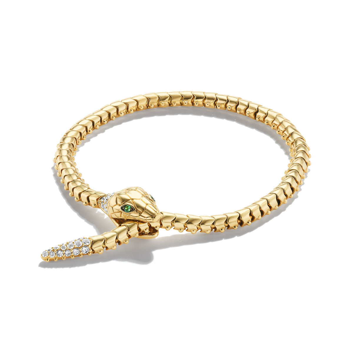 Diamond Rattler Nouveau Serpent Bracelet