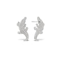 Biscayne Pavé Diamond Alligator Earrings
