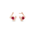 Burmese Ruby Crab Earring