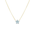 Mini Forget-Me-Not Aquamarine Necklace