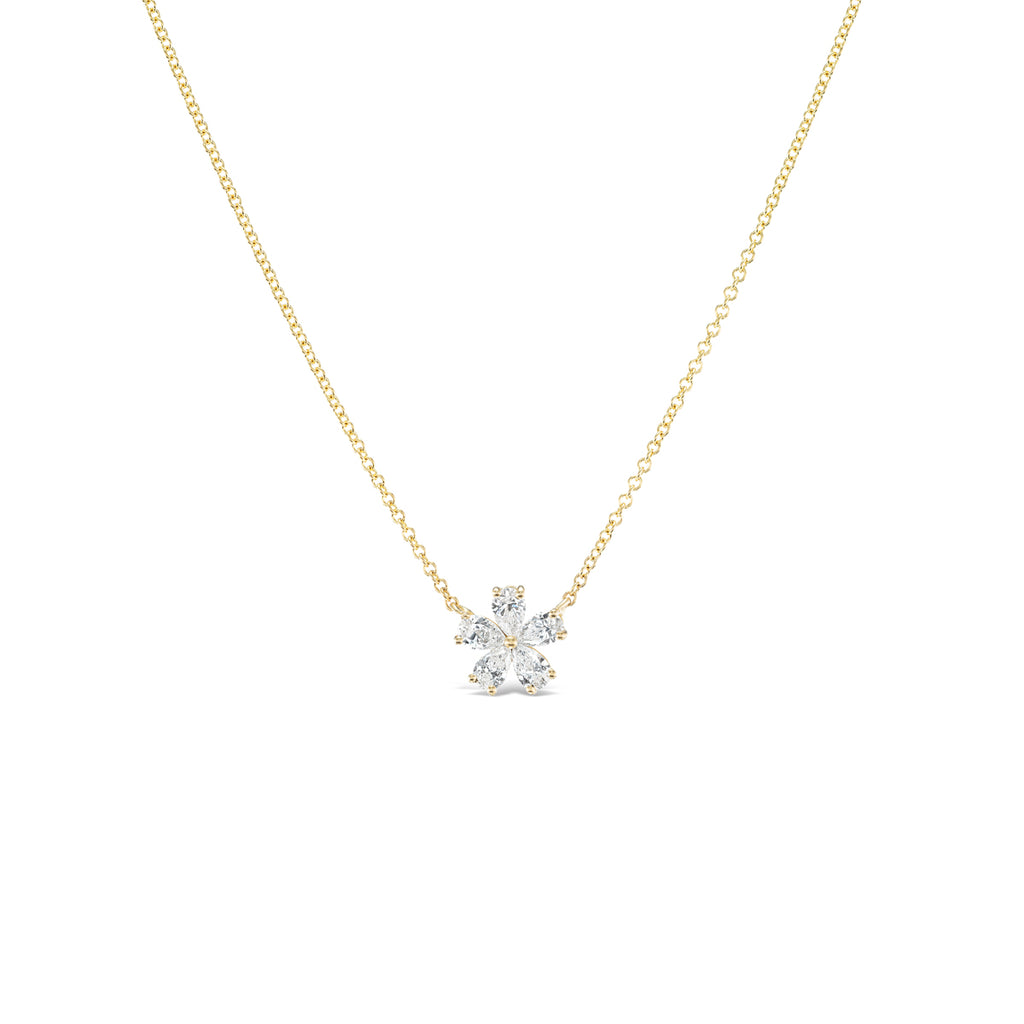 Mini Forget-Me-Not Diamond Necklace