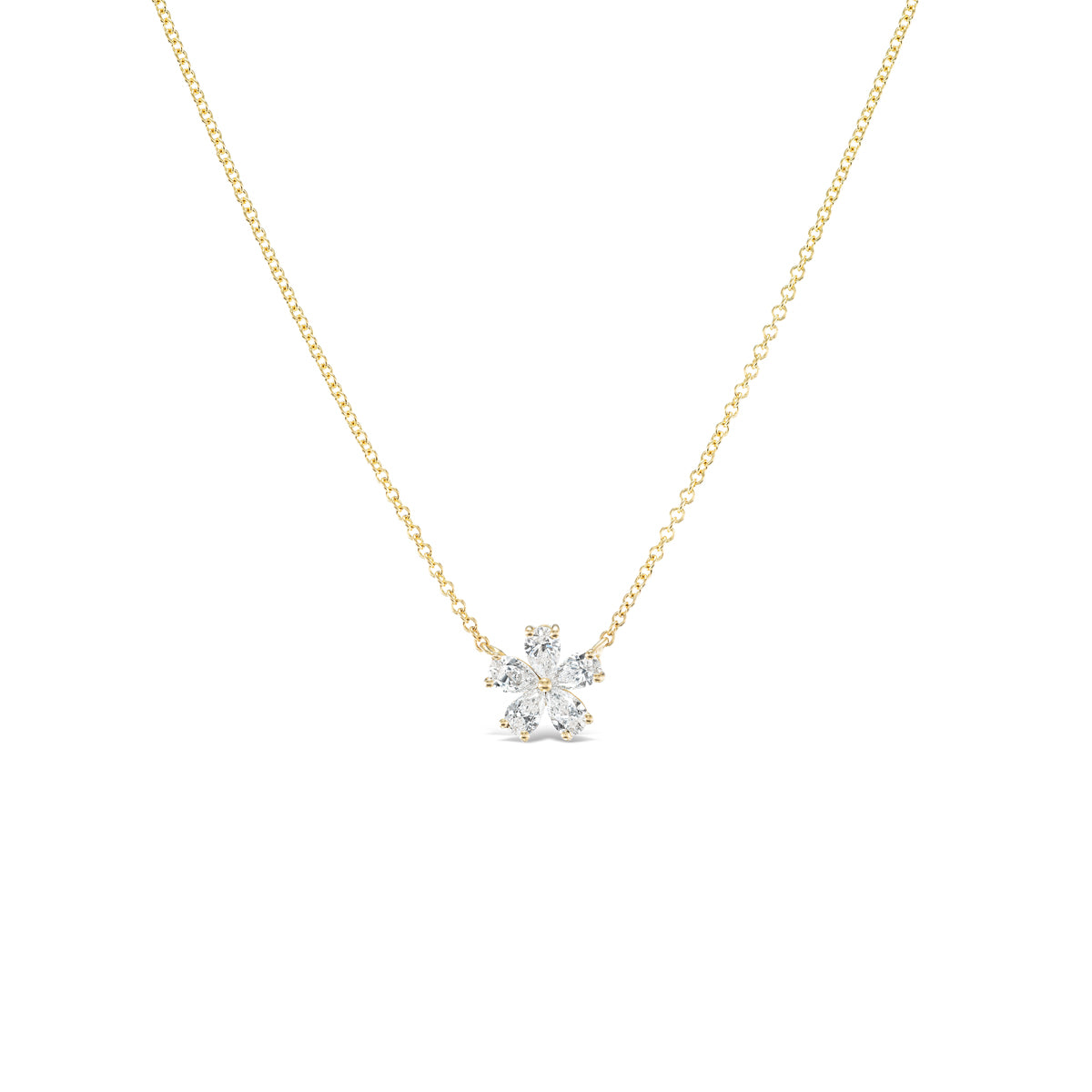 Mini Forget-Me-Not Diamond Necklace