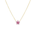 Mini Forget-Me-Not Pink Tourmaline Necklace