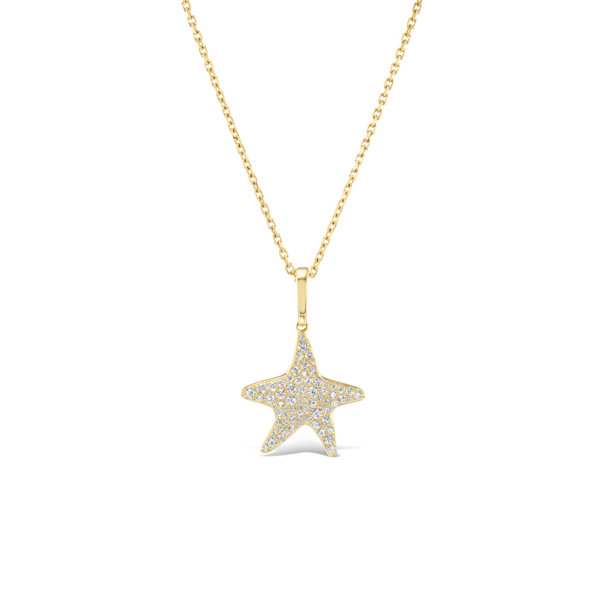 Pavé Diamond Starfish Pendant