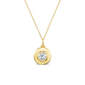 Classic Diamond Saucer Pendant