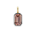 Brownish-Pinkish Zircon Collet Charm