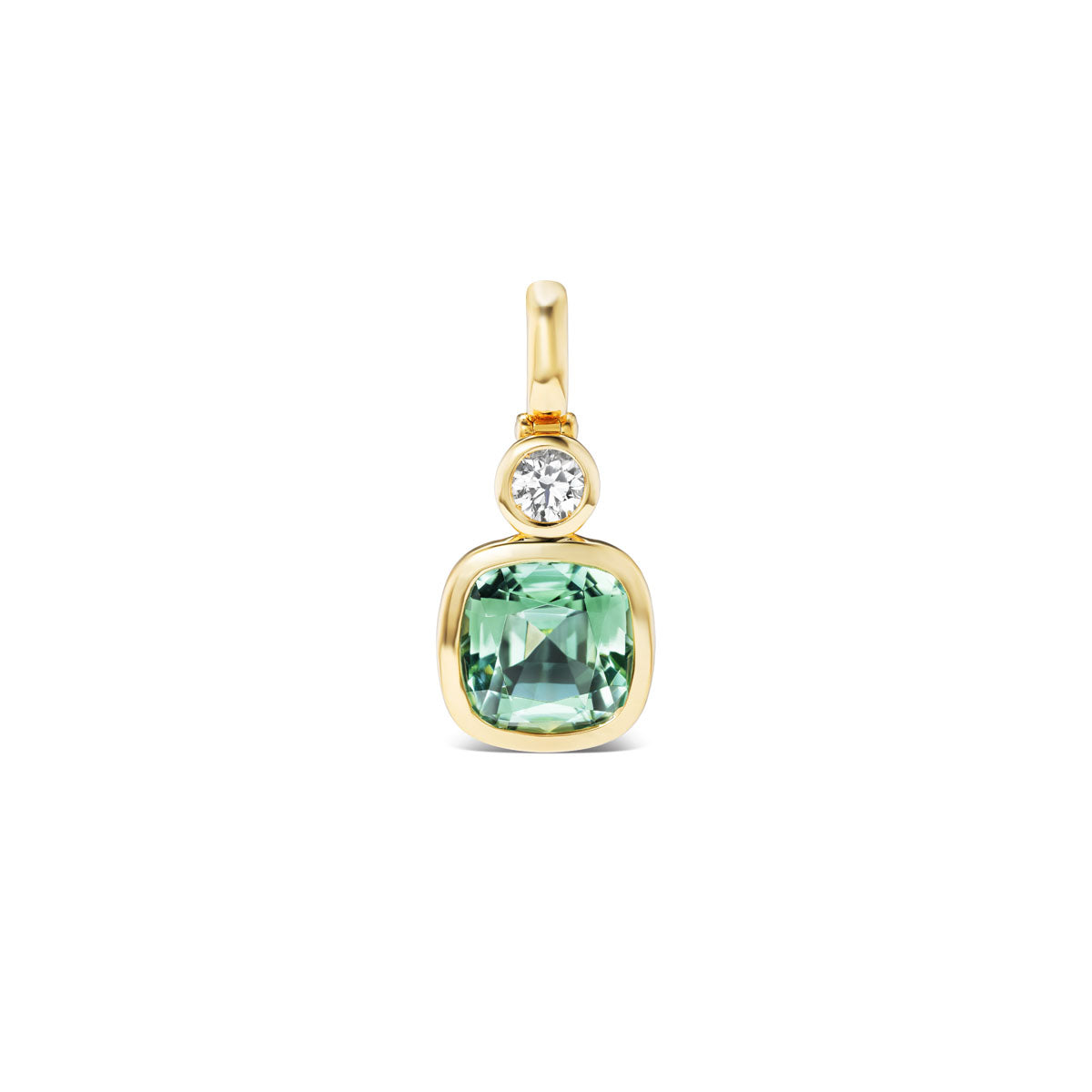 Mint Tourmaline Verdant Pendant