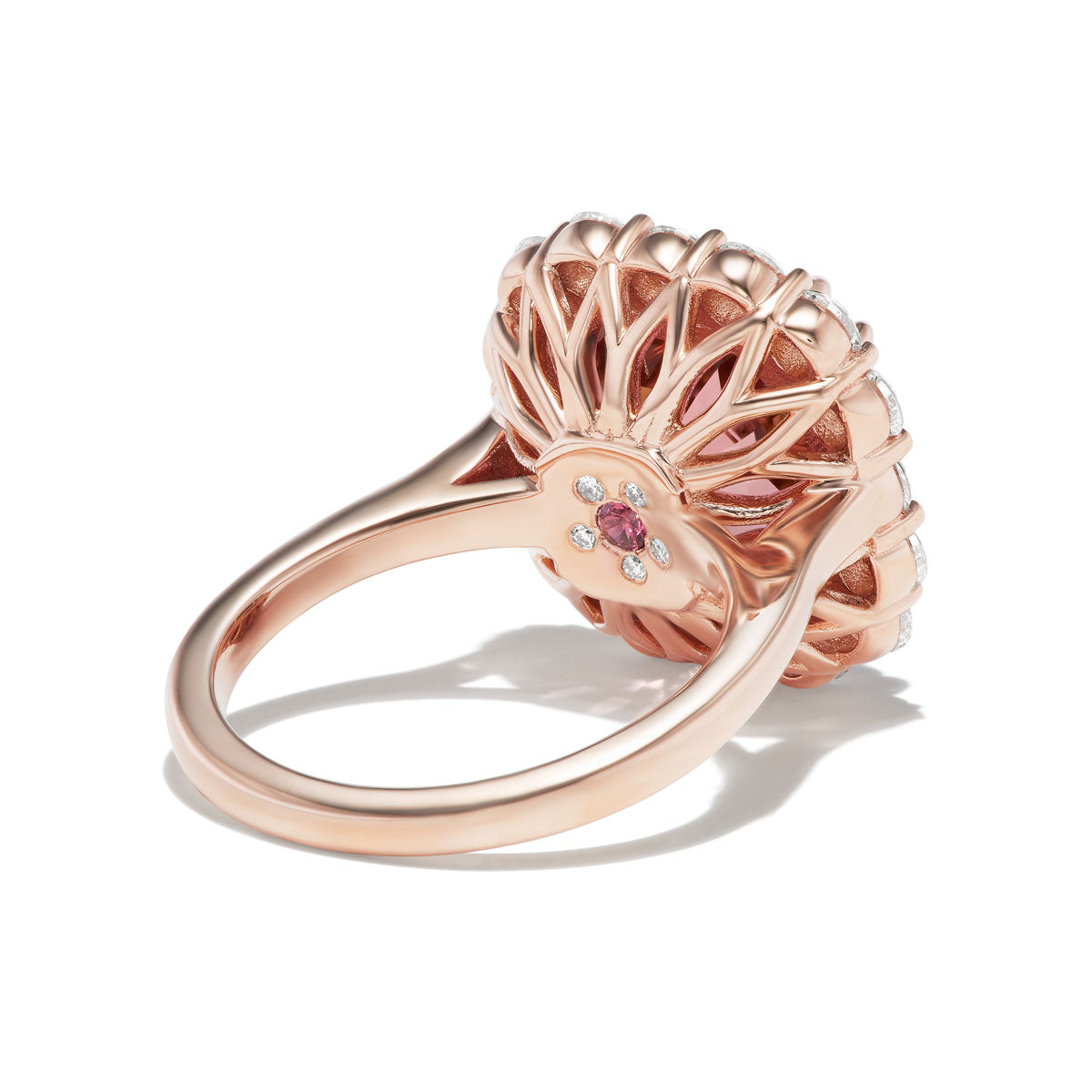 Peach Tourmaline Bloom Ring