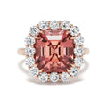 Peach Tourmaline Bloom Ring