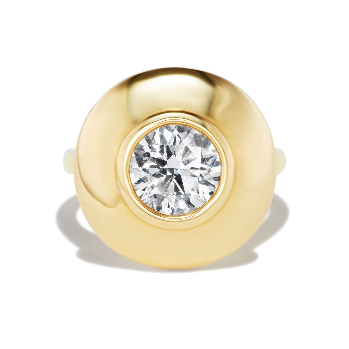 Classic Diamond Saucer Ring
