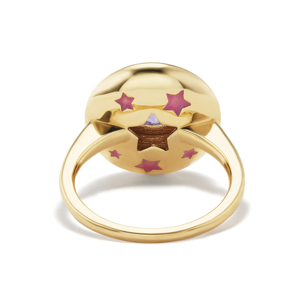Blush Starburst Saucer Ring