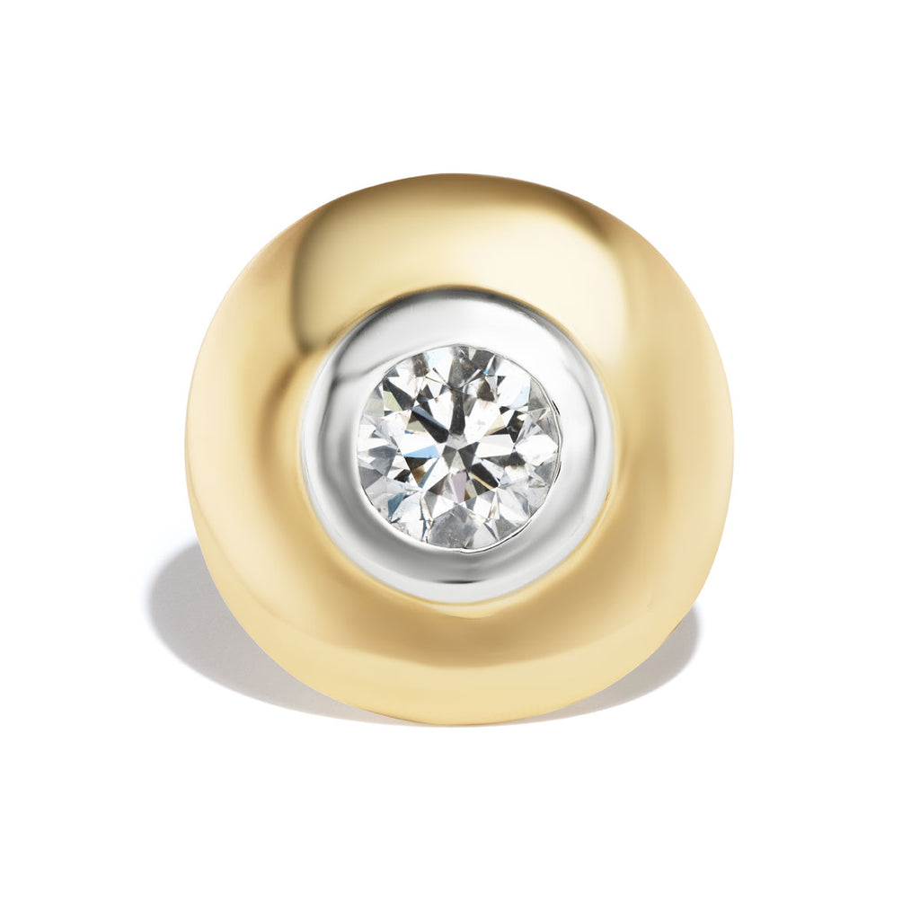 Two-Tone Galaxy Saucer Ring