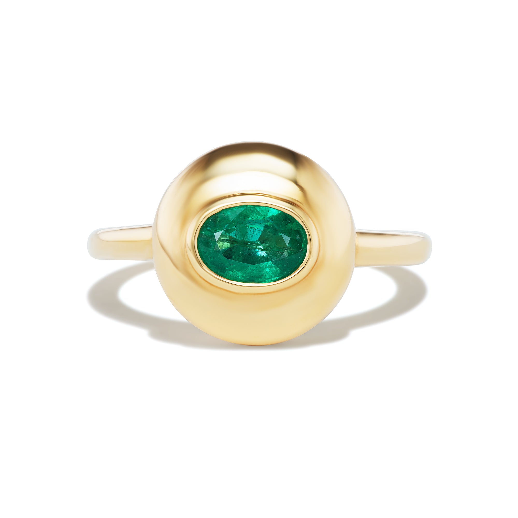 Evergreen Starburst Saucer Ring