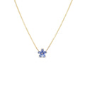 Mini Forget-Me-Not Tanzanite Necklace