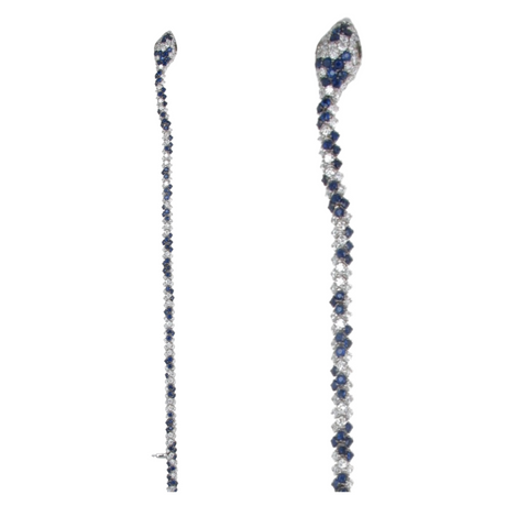 Sapphire & Diamond Serpent Bracelet