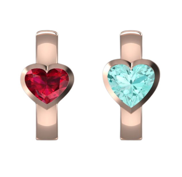 Bespoke 1.67 Carat Heart Paraíba Tourmaline