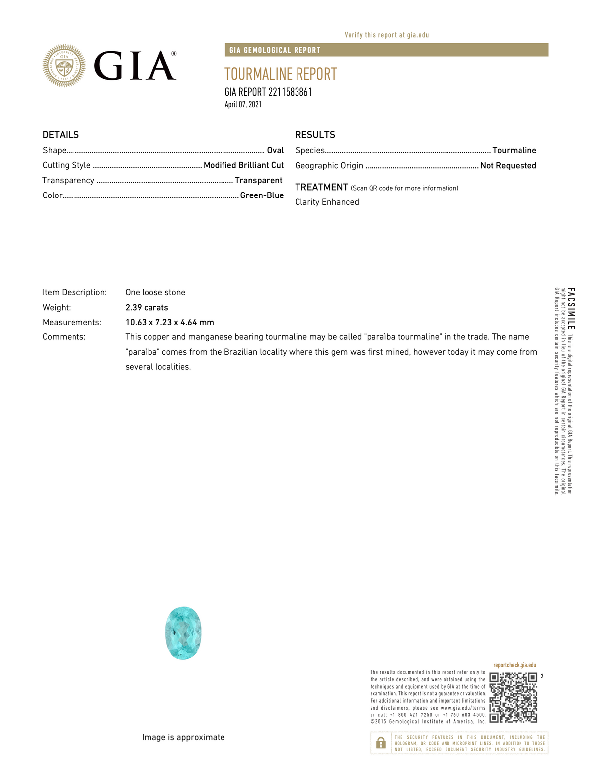 Bespoke 2.39CT Oval Cut Paraiba Bloom Ring