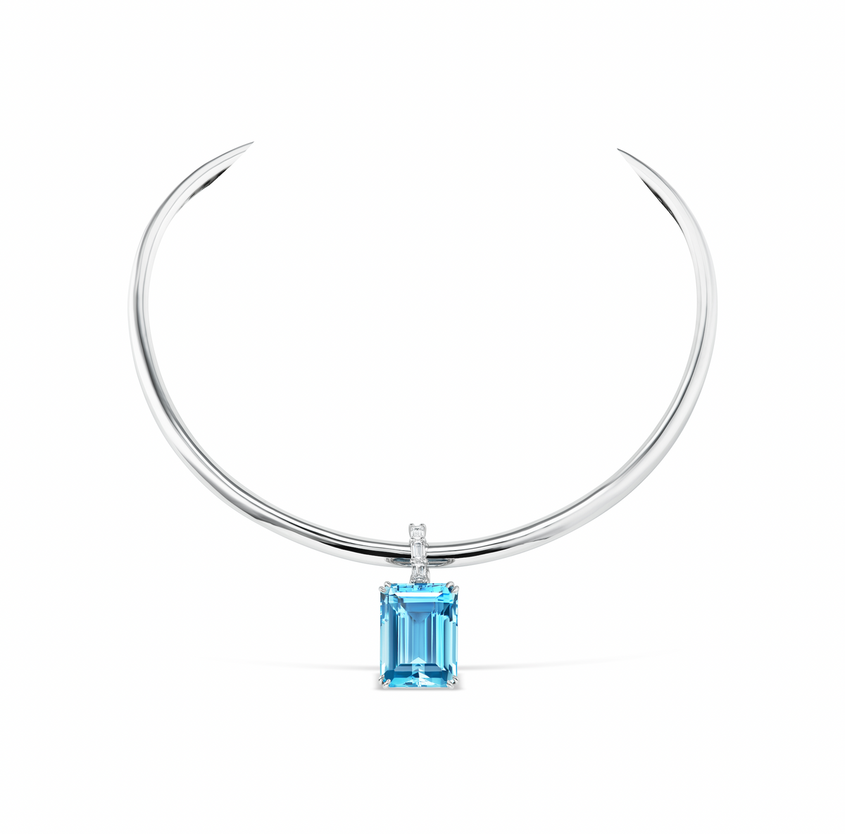 Brazilian Aquamarine Trinity Pendant