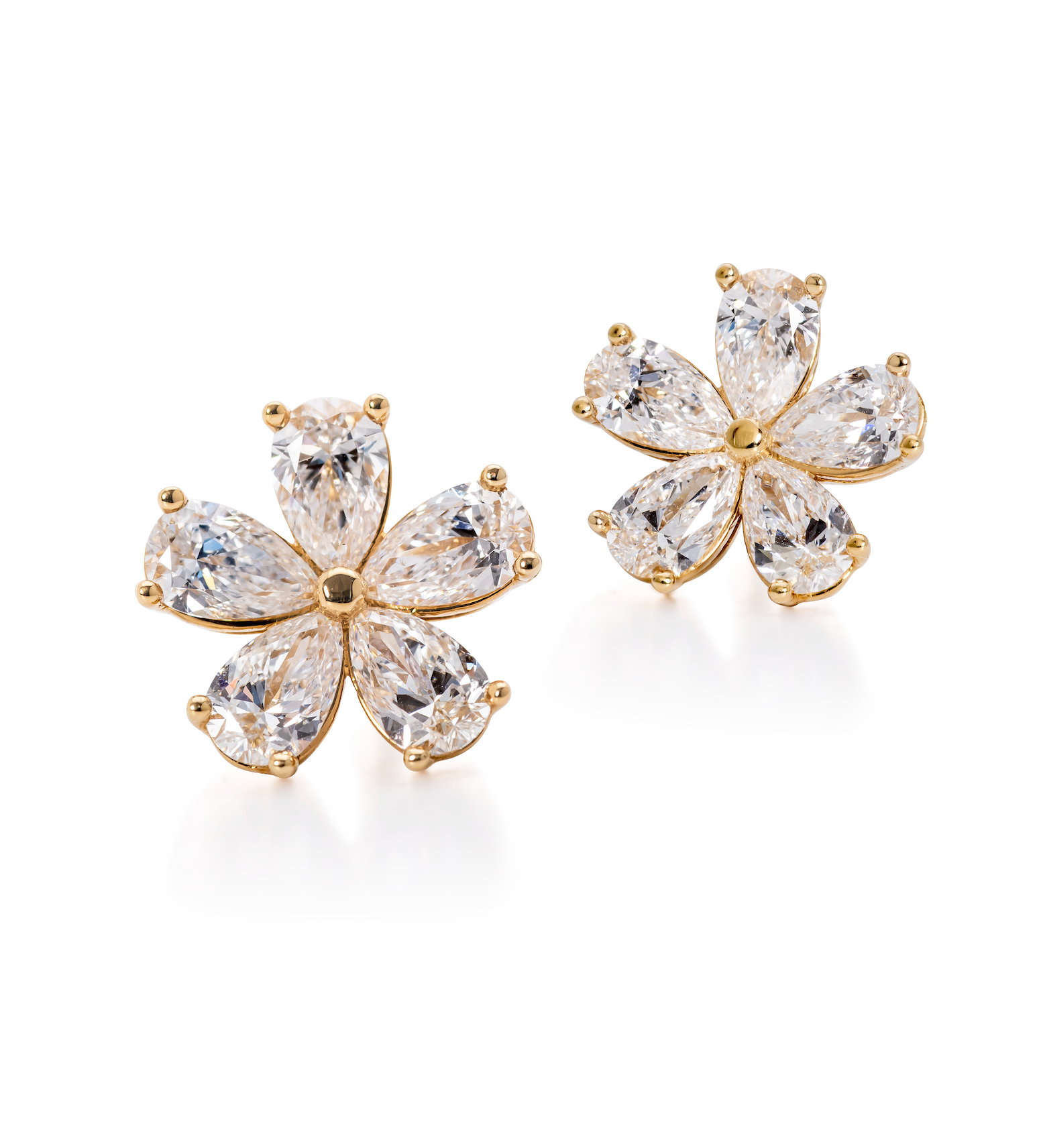 GIA Certified Forget-Me-Not Diamond Earrings