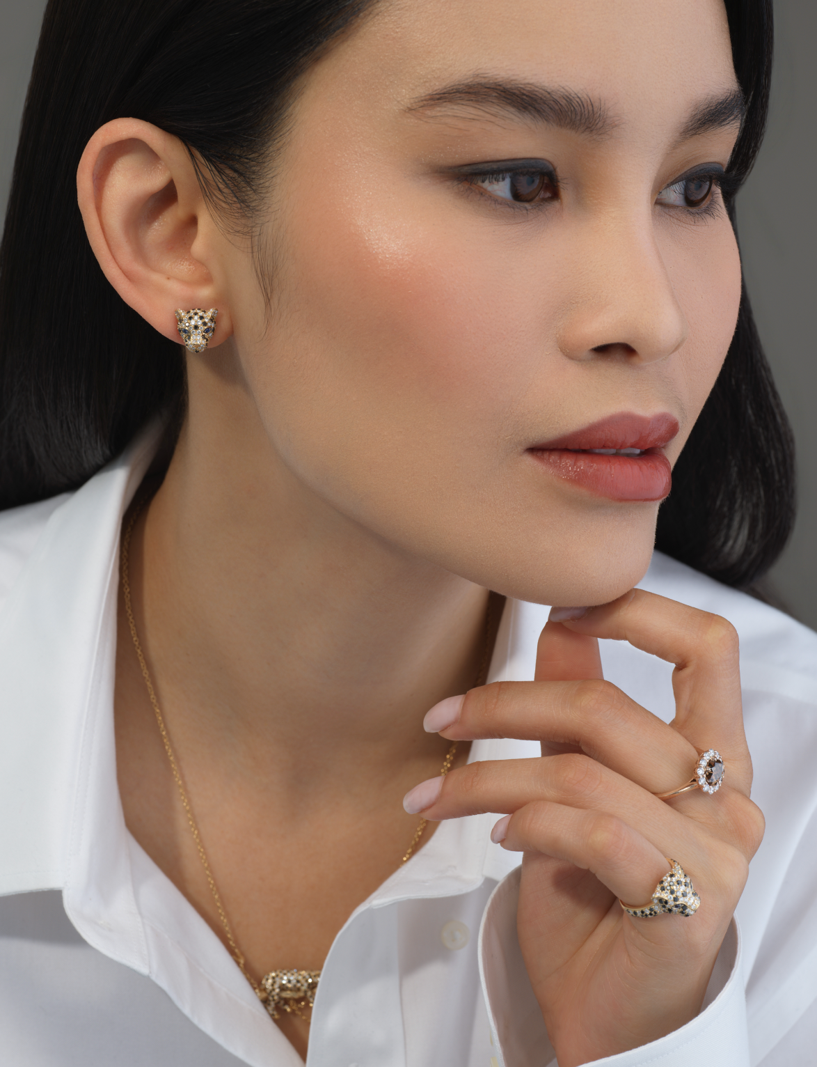 *NEW* Bespoke East West 1.51CT Coffee Diamond Bloom Ring