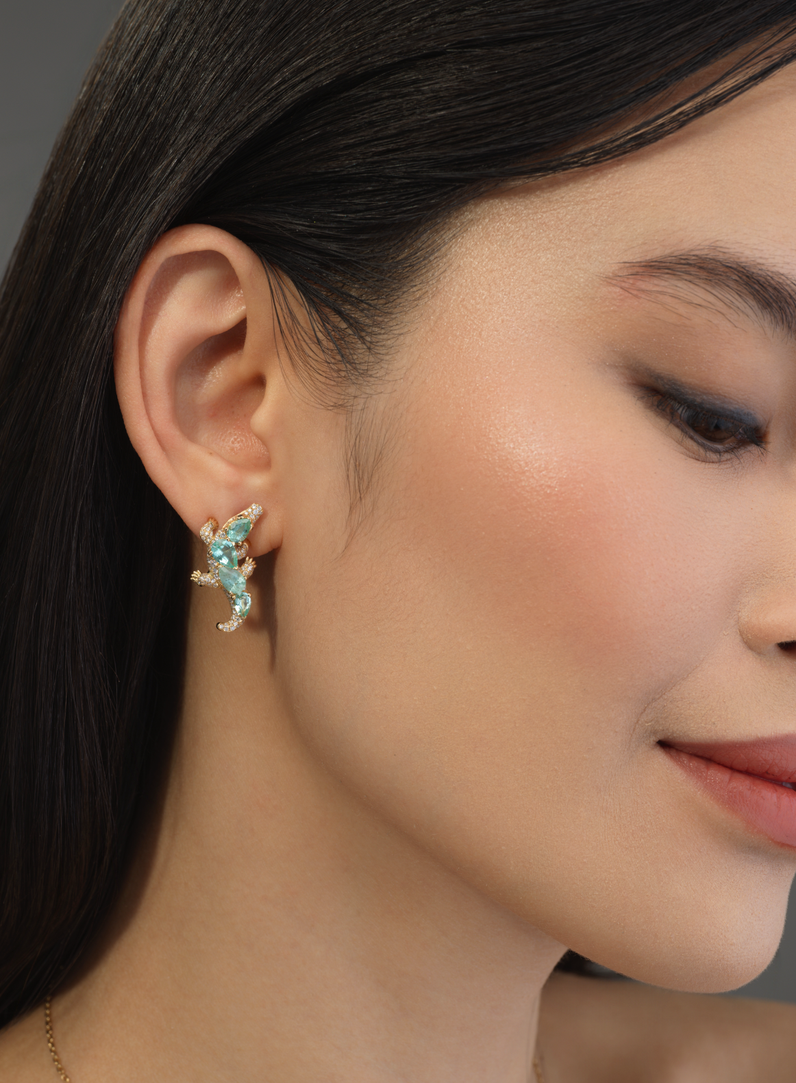 Biscayne Paraíba Alligator Earrings