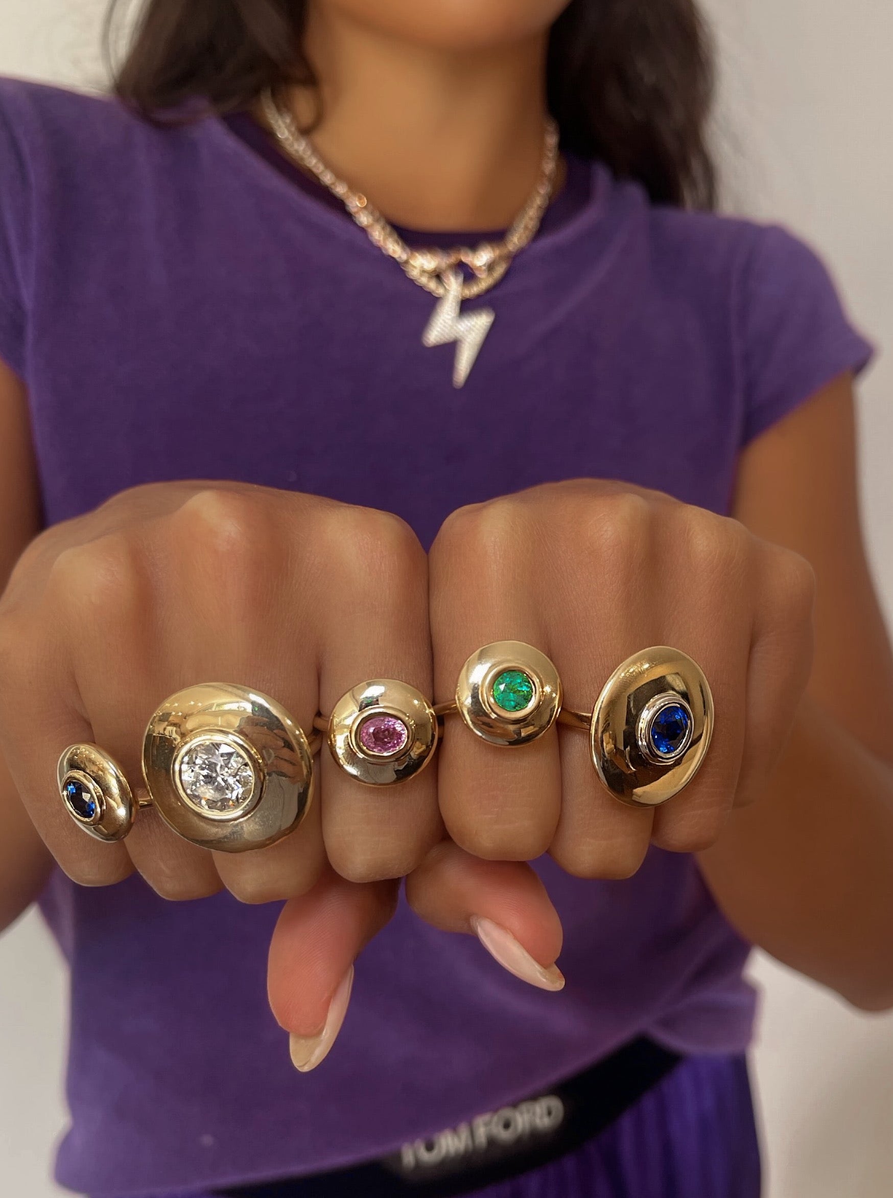 Two-Tone Skylight Mega Saucer Ring