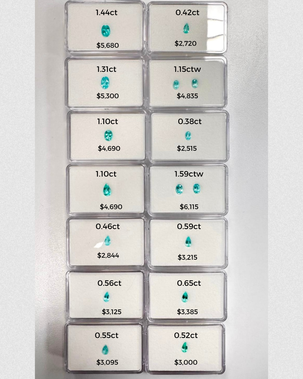 *TUCSON* Bespoke 1.44 Carat Oval Paraíba Tourmaline