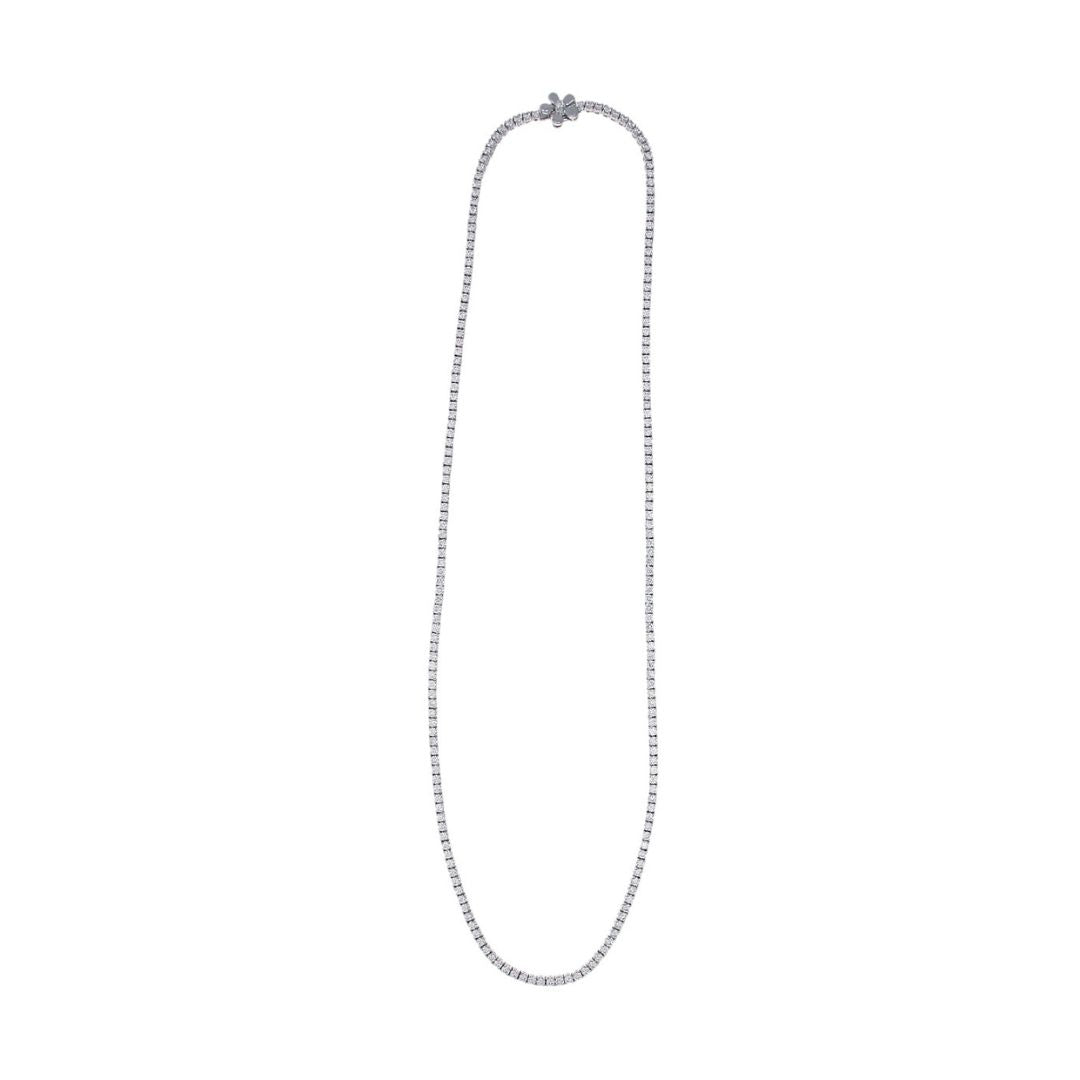 Forget-Me-Not Diamond Tennis Necklace