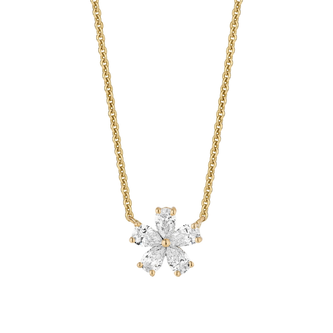 Mini Forget-Me-Not Diamond Pendant