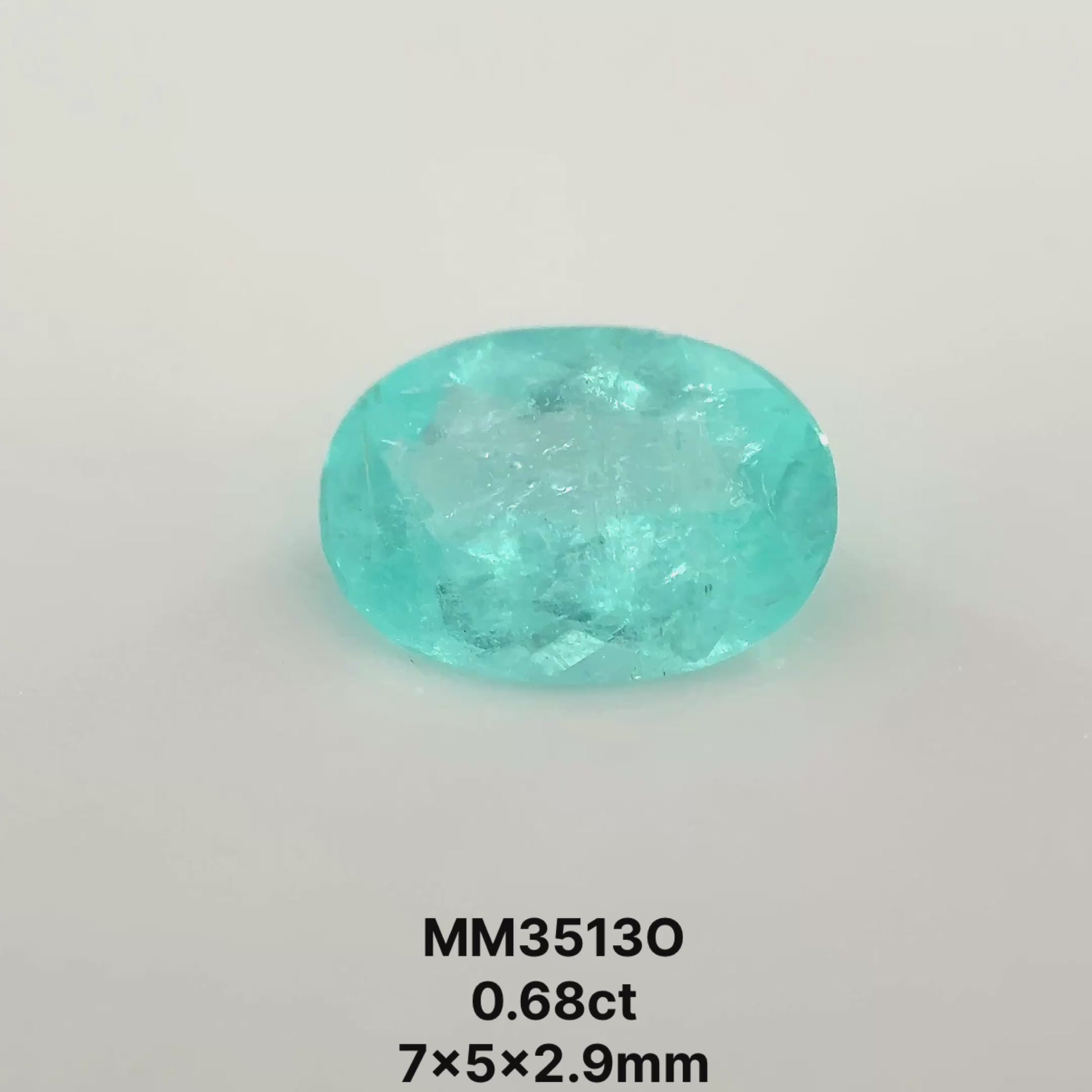 *COUTURE* Bespoke 0.68 Carat Oval Cut Paraíba Tourmaline