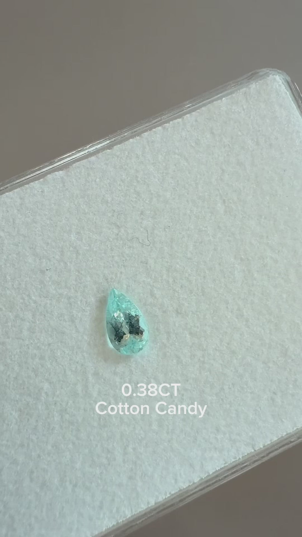 *BLACK FRIDAY* Bespoke 0.38 Carat Pear Paraíba Tourmaline